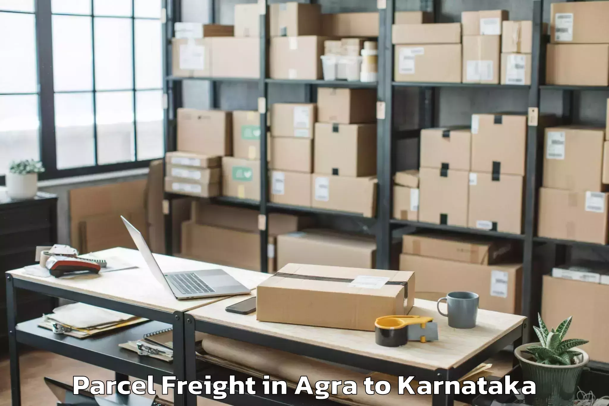 Easy Agra to Garden City University Bangalo Parcel Freight Booking